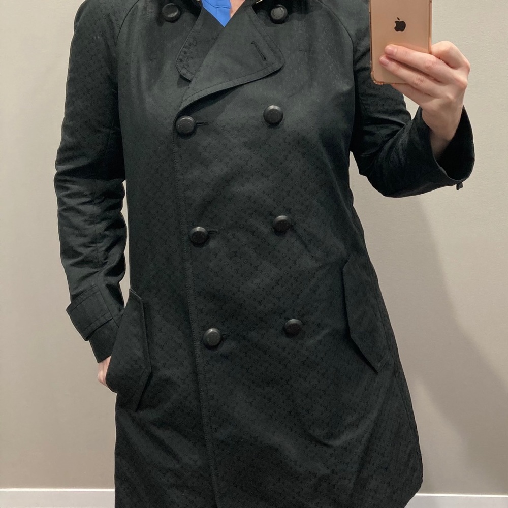 Louis Vuitton logo trench